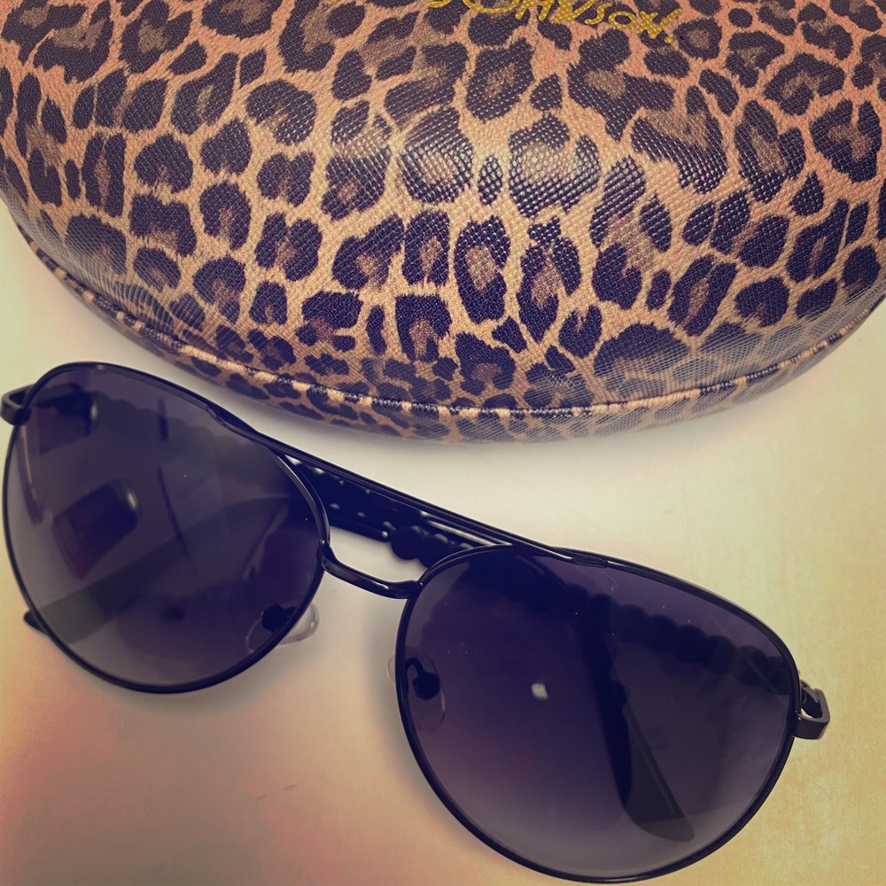 Betsey Johnson sunglasses & case